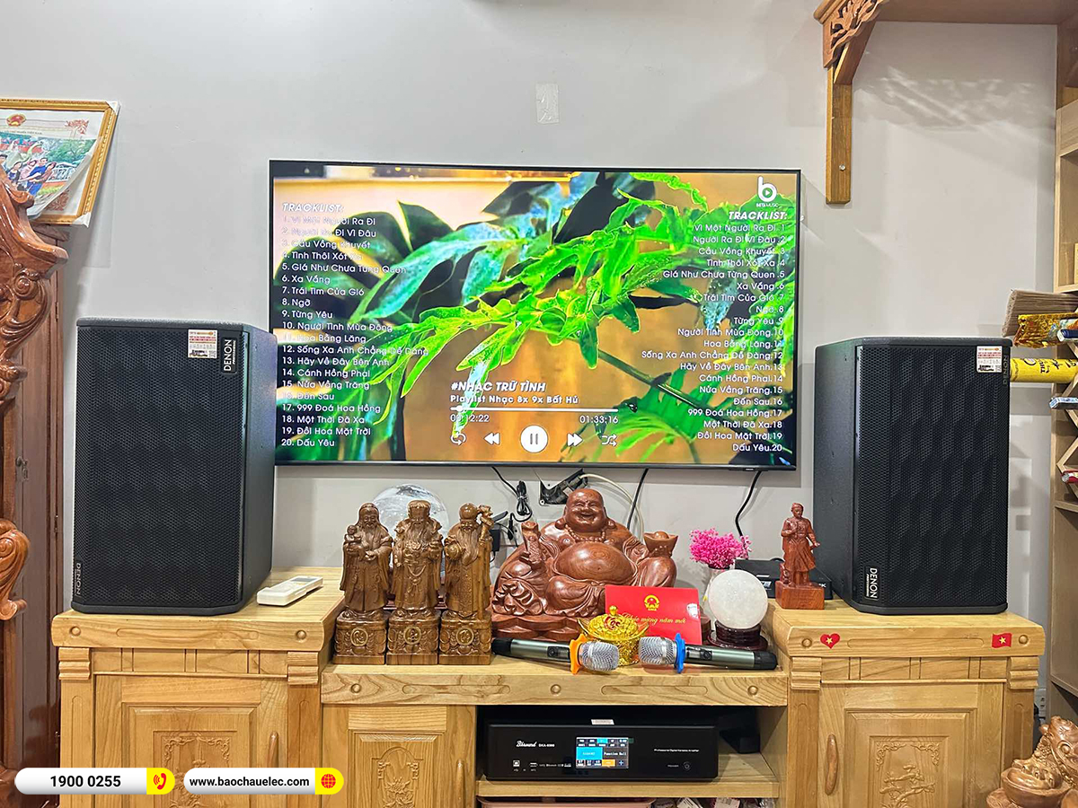 Lắp đặt dàn karaoke Denon hơn 24tr cho anh Lan tại Hà Nội