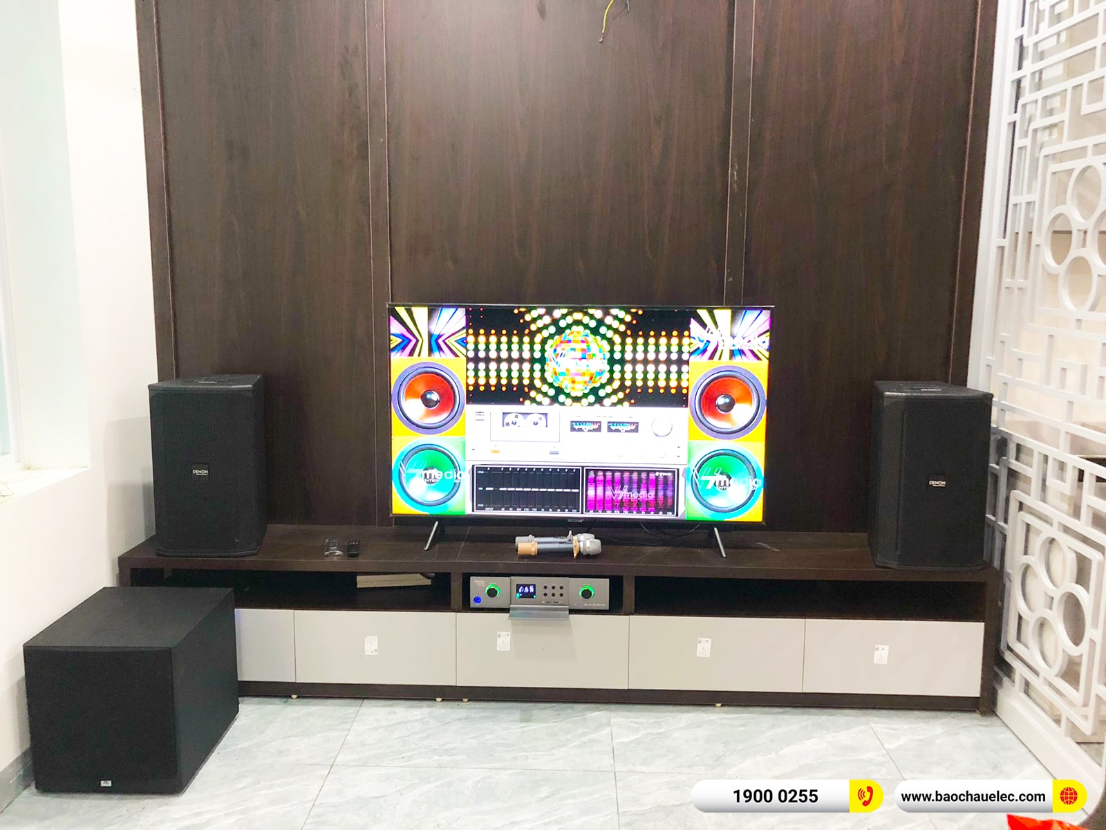 Lắp đặt dàn karaoke Denon gần 40tr cho anh Phong tại Hà Nội (Denon DN510, Denon DP-N1600, JBL A120P) 