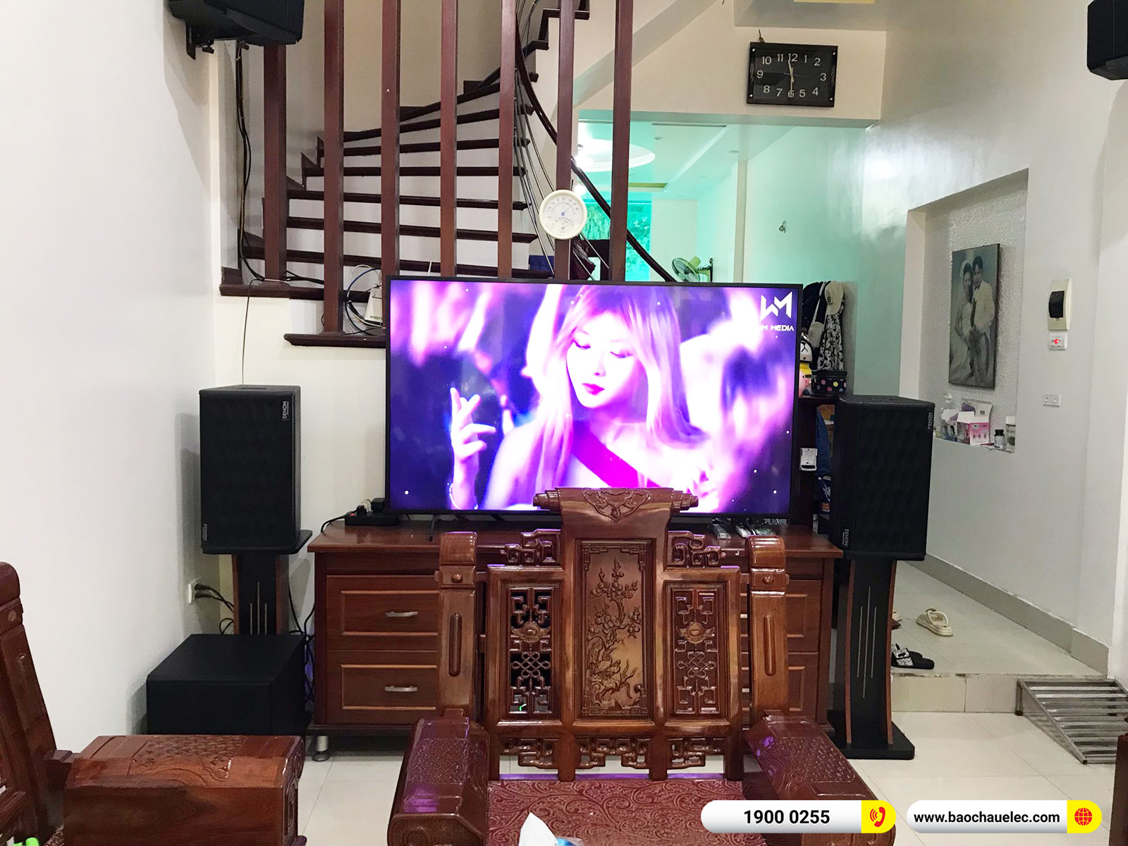 Lắp đặt dàn karaoke Denon hơn 34tr cho anh Phong tại Nam Định