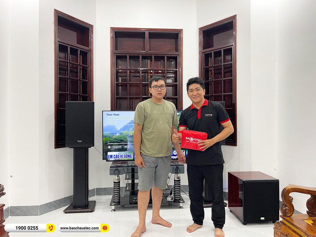 Lắp đặt d&agrave;n karaoke Denon hơn 35tr cho anh Ph&uacute;c tại Đồng Nai