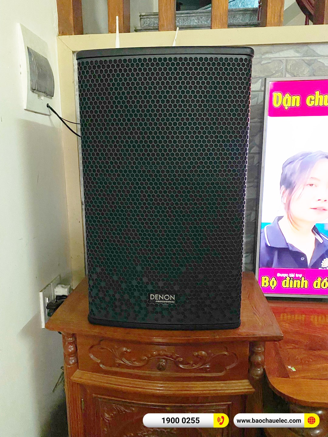 Lắp đặt dàn karaoke Denon gần 34tr cho anh Thọ tại Nam Đình (Denon DP-R212, VM620A, KP500, SW612, U900 Plus X) 