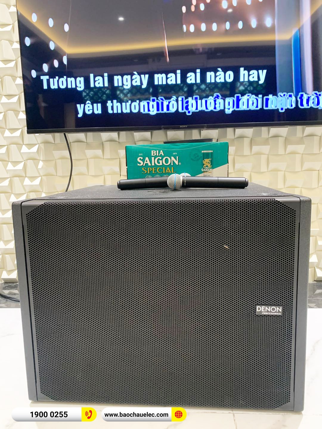 Lắp đặt dàn karaoke Denon hơn 188tr cho anh Trí tại Hà Nội