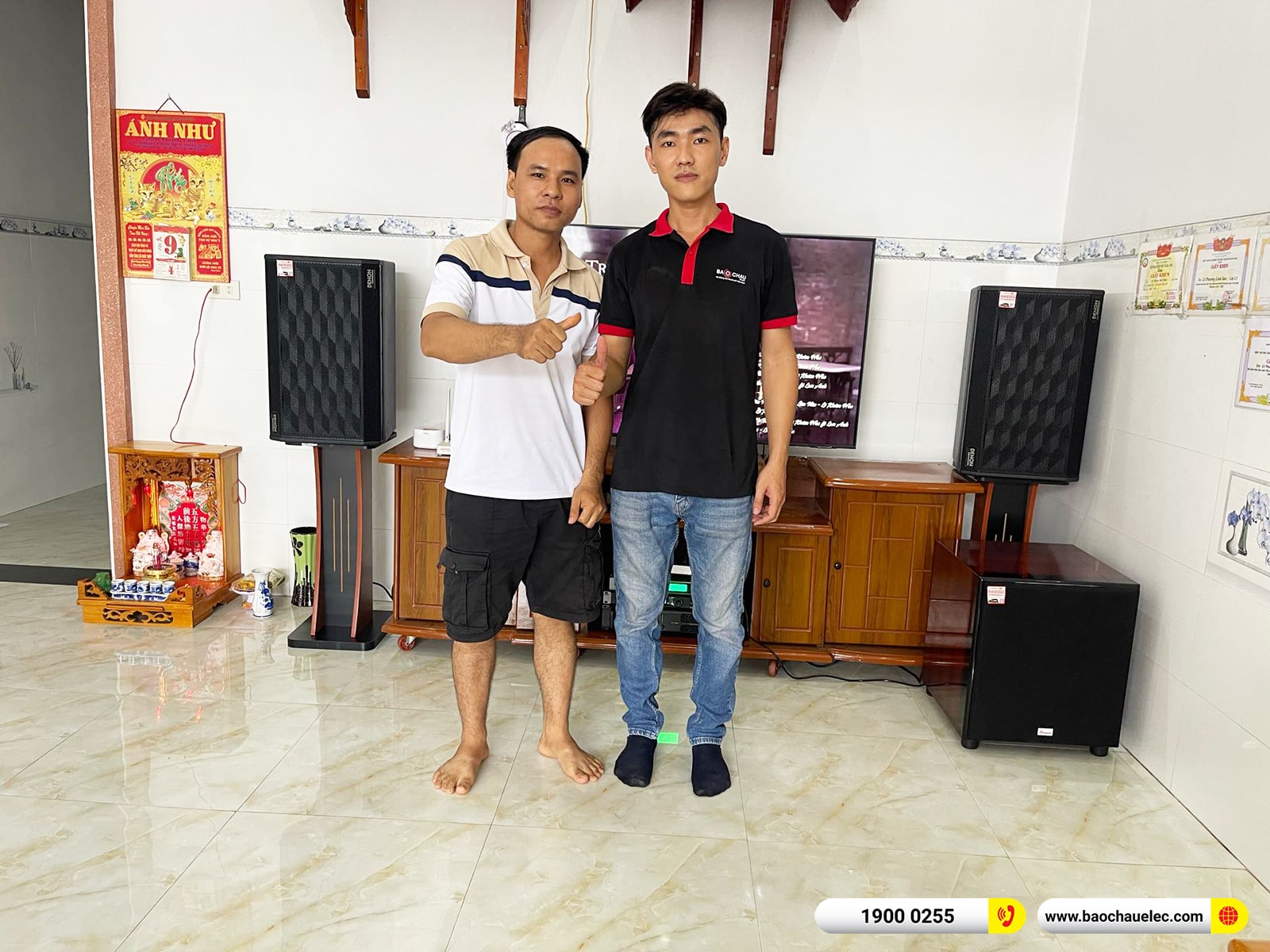 Lắp đặt dàn karaoke Denon hơn 41tr cho anh Tú tại Đồng Nai