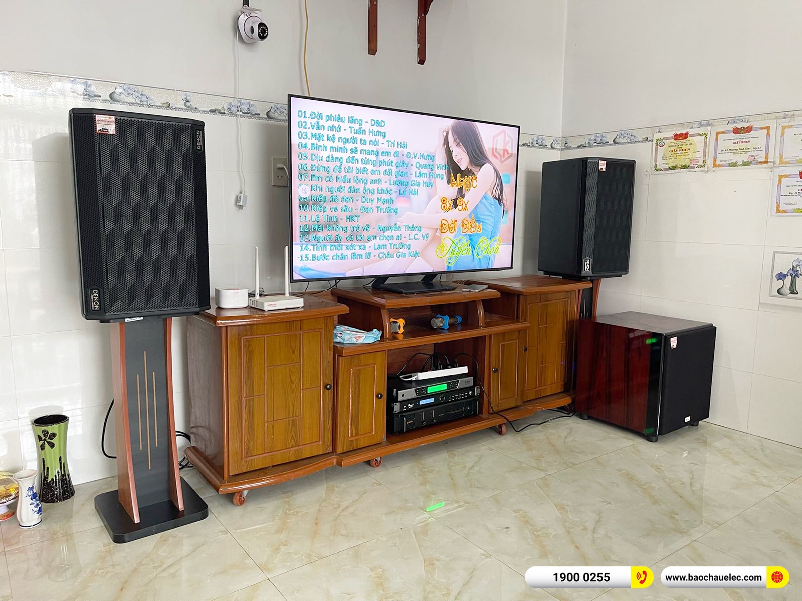 Lắp đặt dàn karaoke Denon hơn 41tr cho anh Tú tại Đồng Nai