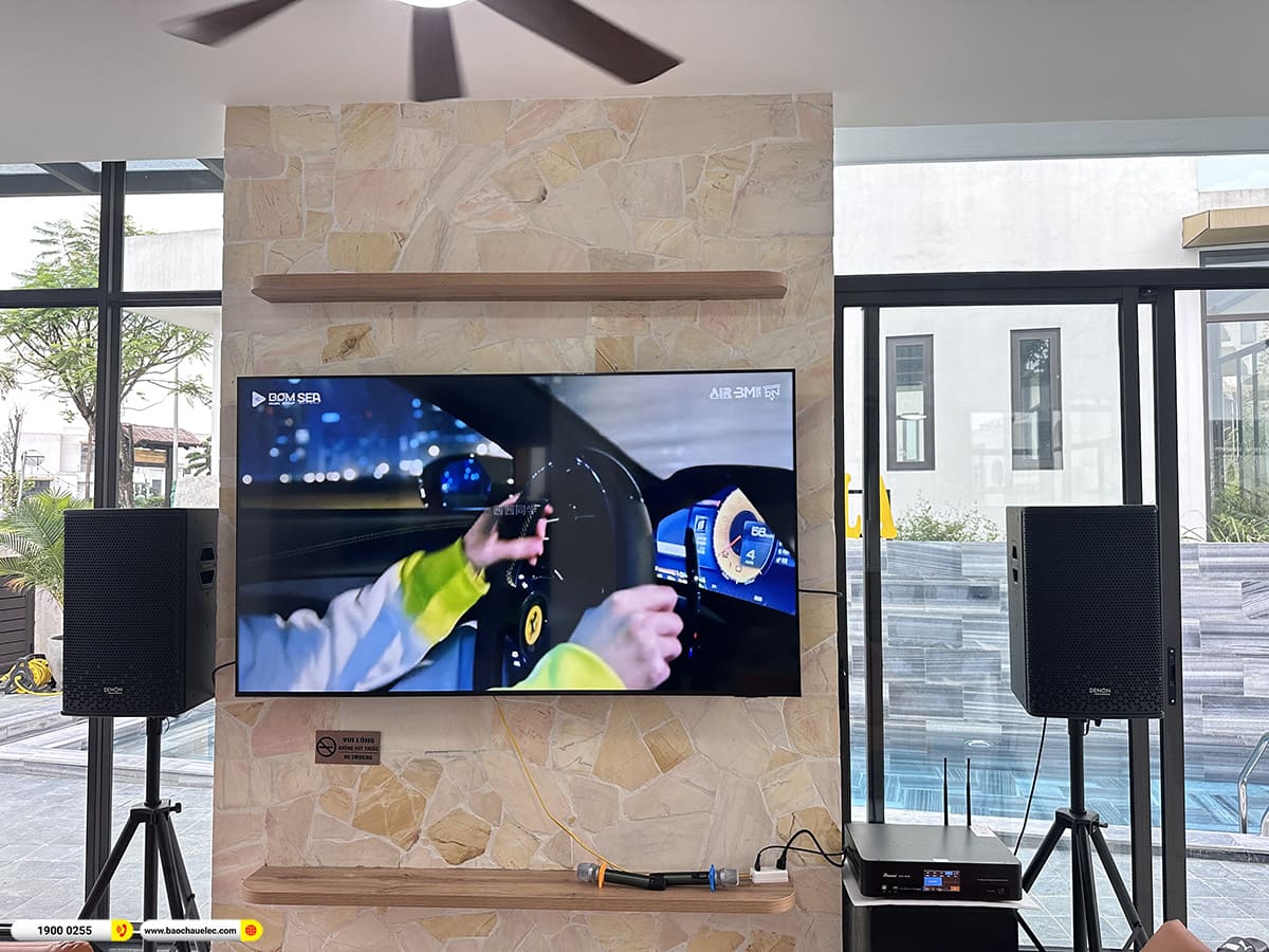 Lắp đặt d&agrave;n karaoke Denon hơn 20tr cho chị Huệ tại H&ograve;a B&igrave;nh 
