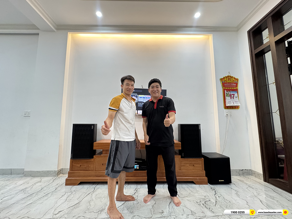 Lắp đặt d&agrave;n karaoke Denon hơn 30tr cho chị M&agrave;i ở Đồng Nai 