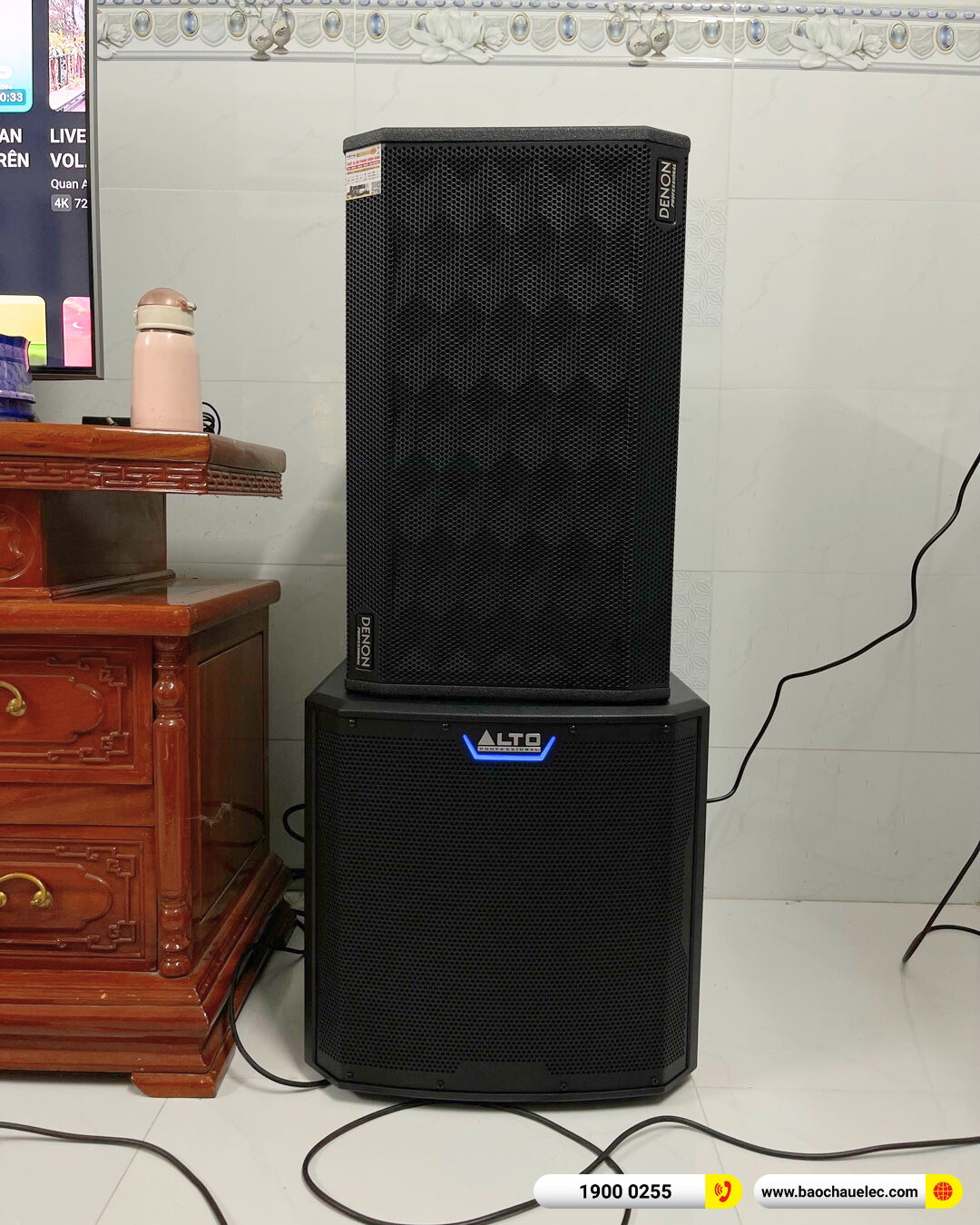 Lắp đặt dàn karaoke Denon gần 49tr cho anh Phương tại Bình Dương