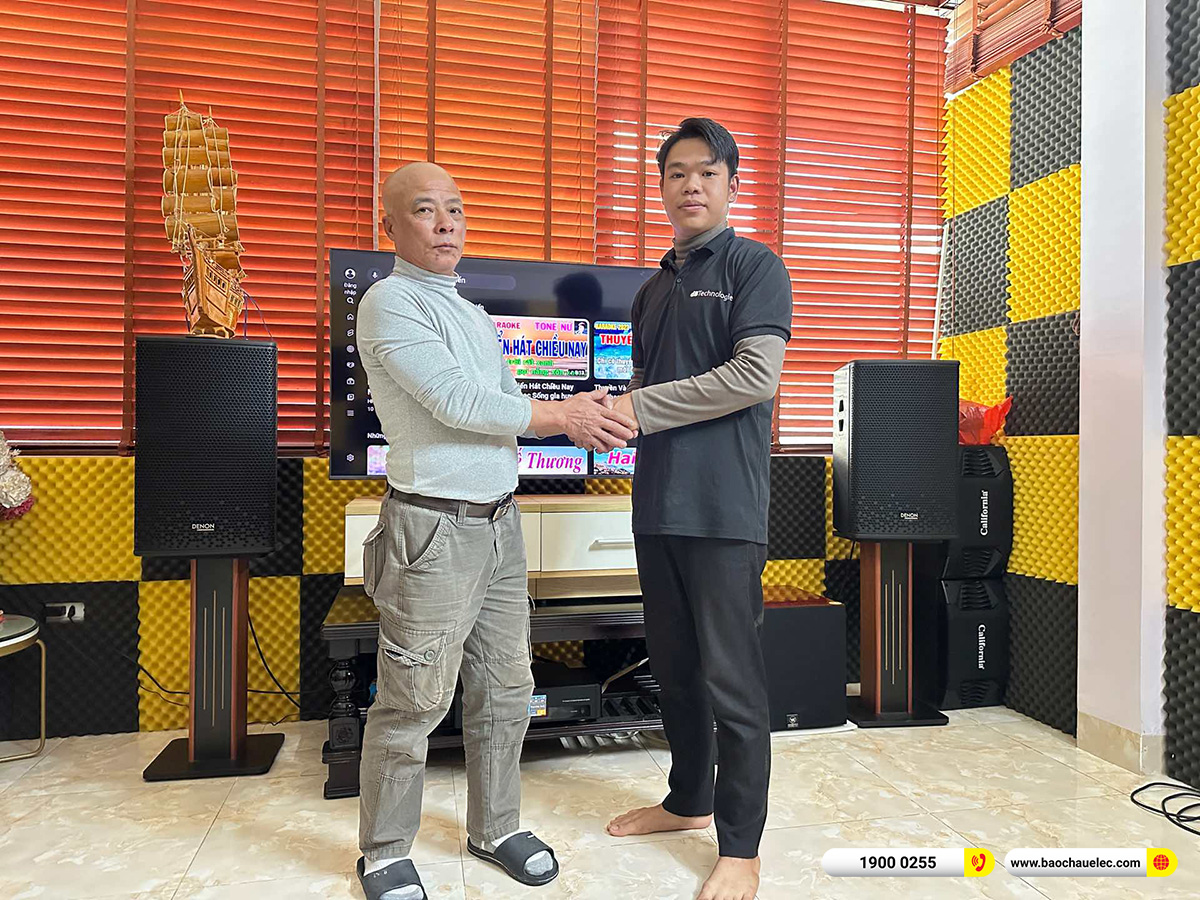 Lắp đặt dàn karaoke Denon hơn 26tr cho chú Bình tại Hà Nội 