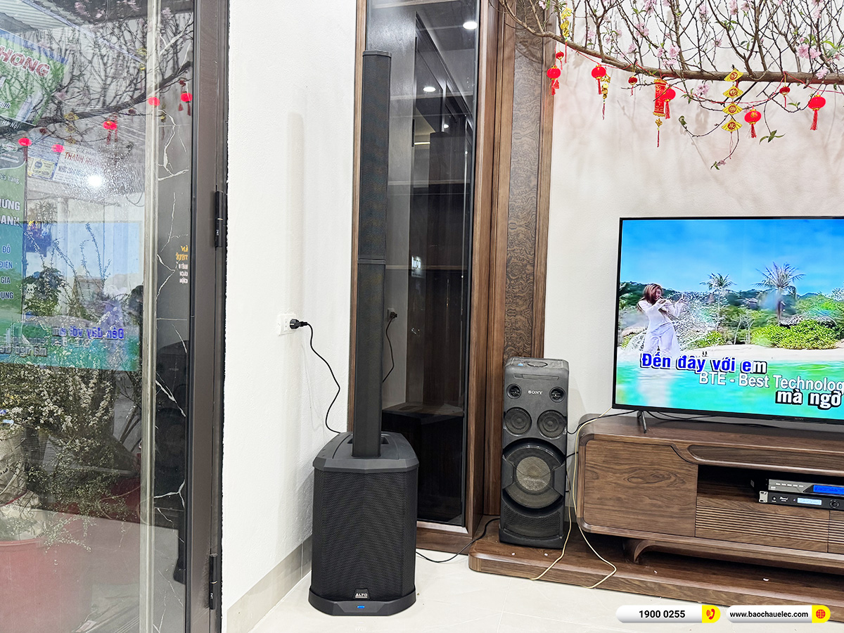Lắp đặt dàn karaoke di động Alto gần 40tr cho anh Long tại Hà Nội