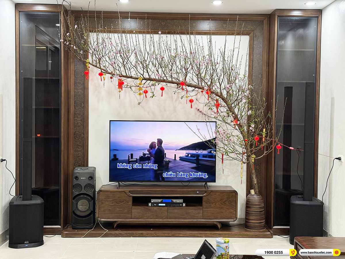 Lắp đặt dàn karaoke di động Alto gần 40tr cho anh Long tại Hà Nội