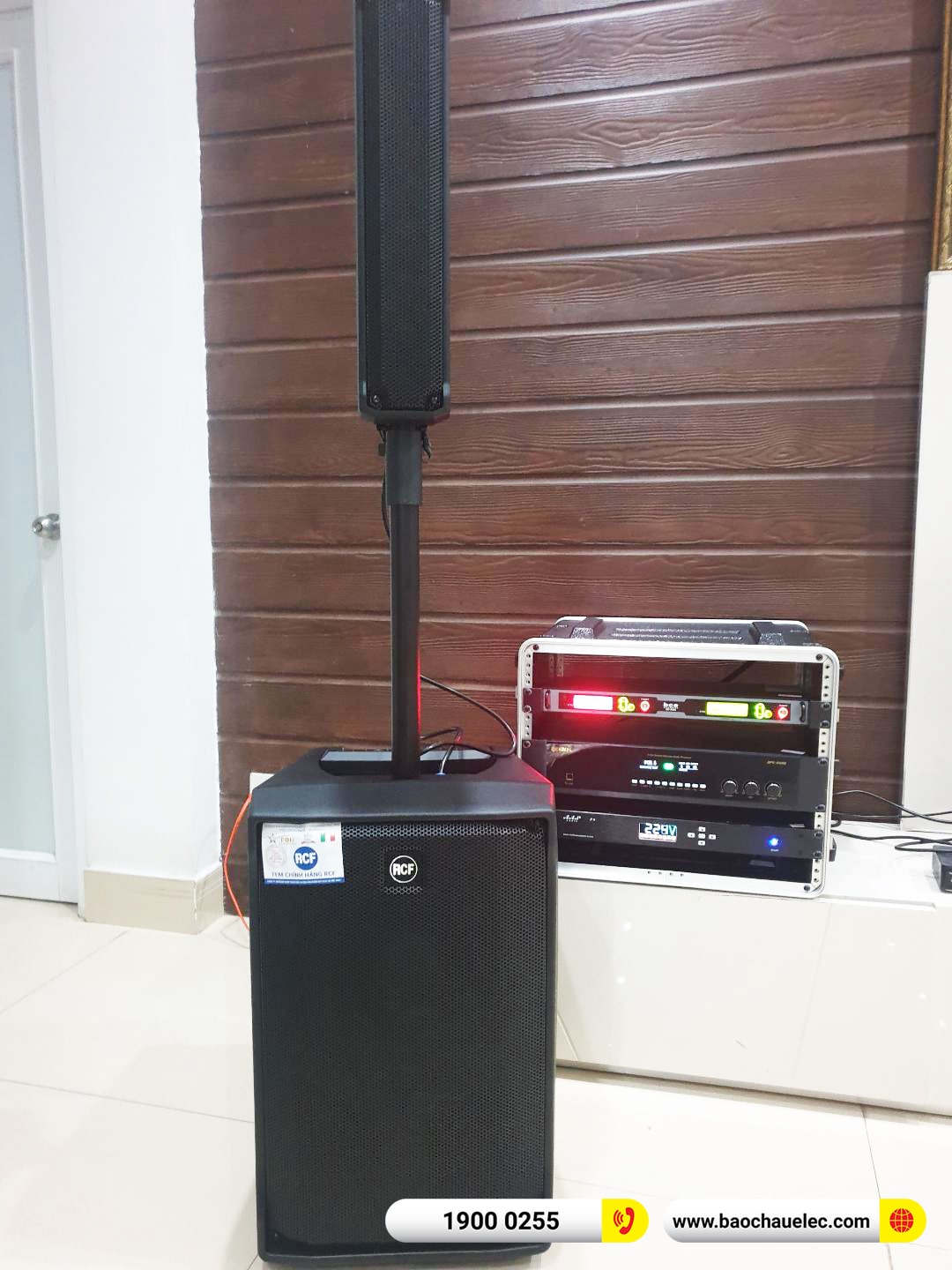 Lắp đặt dàn karaoke di động RCF gần 102tr cho anh Khải tại Đồng Nai (RCF Evox Jmix8, BPC-R500, VIP6000, AAP P8) 