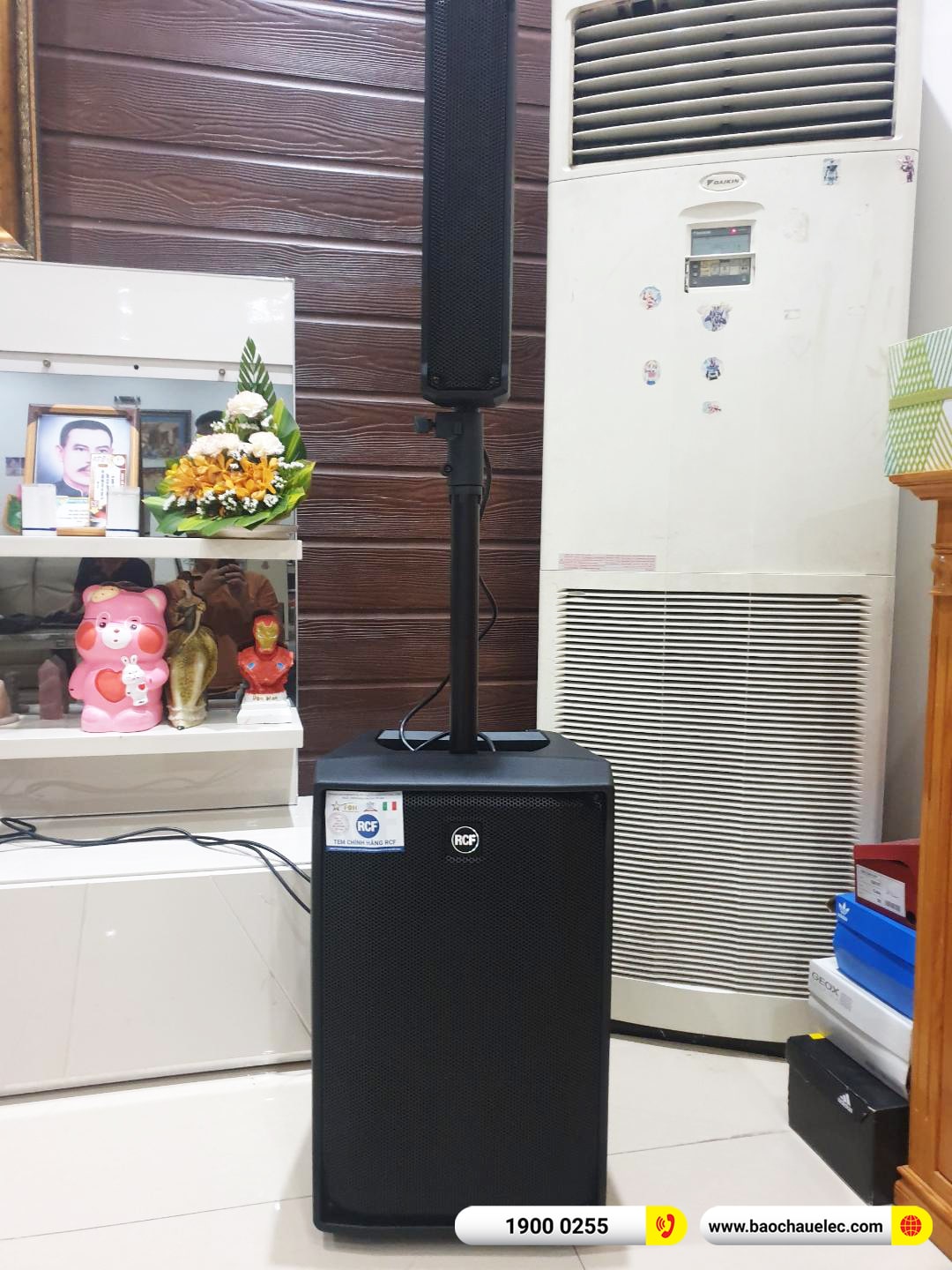 Lắp đặt dàn karaoke di động RCF gần 102tr cho anh Khải tại Đồng Nai (RCF Evox Jmix8, BPC-R500, VIP6000, AAP P8) 