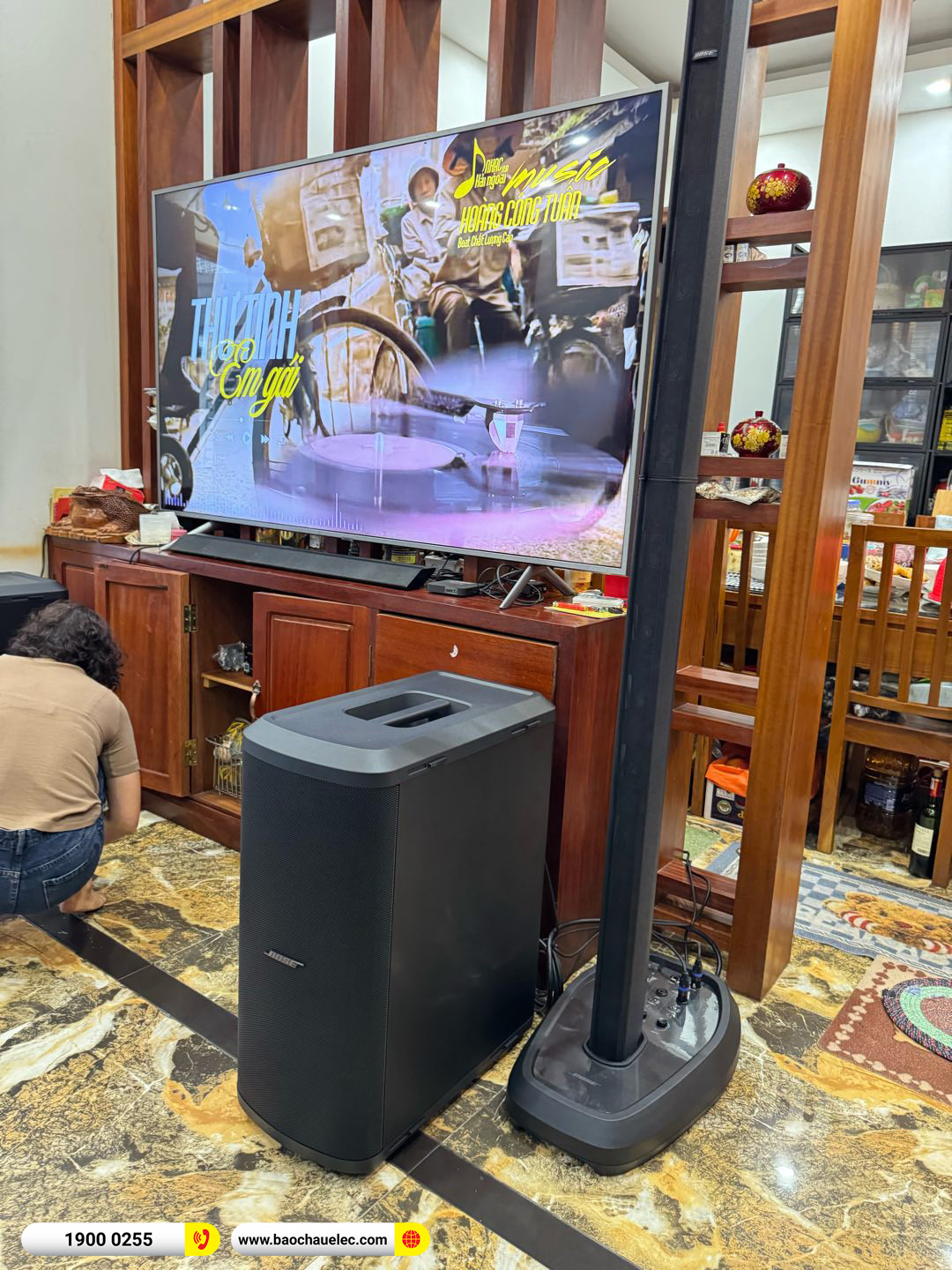 Lắp đặt d&agrave;n karaoke di động Bose hơn 200tr cho anh H&ograve;a tại Bắc Ninh 