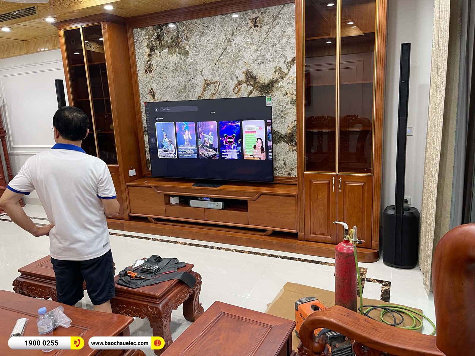 Lắp đặt dàn karaoke di động Bose hơn 89tr cho anh Triệu tại Hà Nội