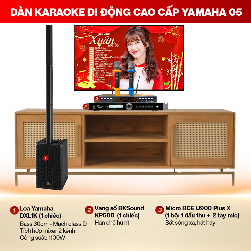 Dàn karaoke di động cao cấp Yamaha 05