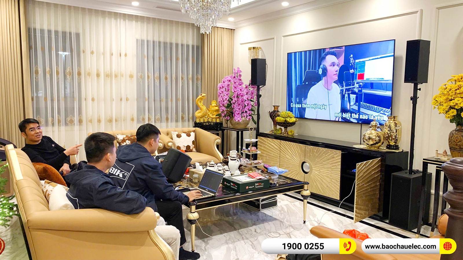 Lắp đặt dàn karaoke di động RCF cho khách hàng tại Hà Nội