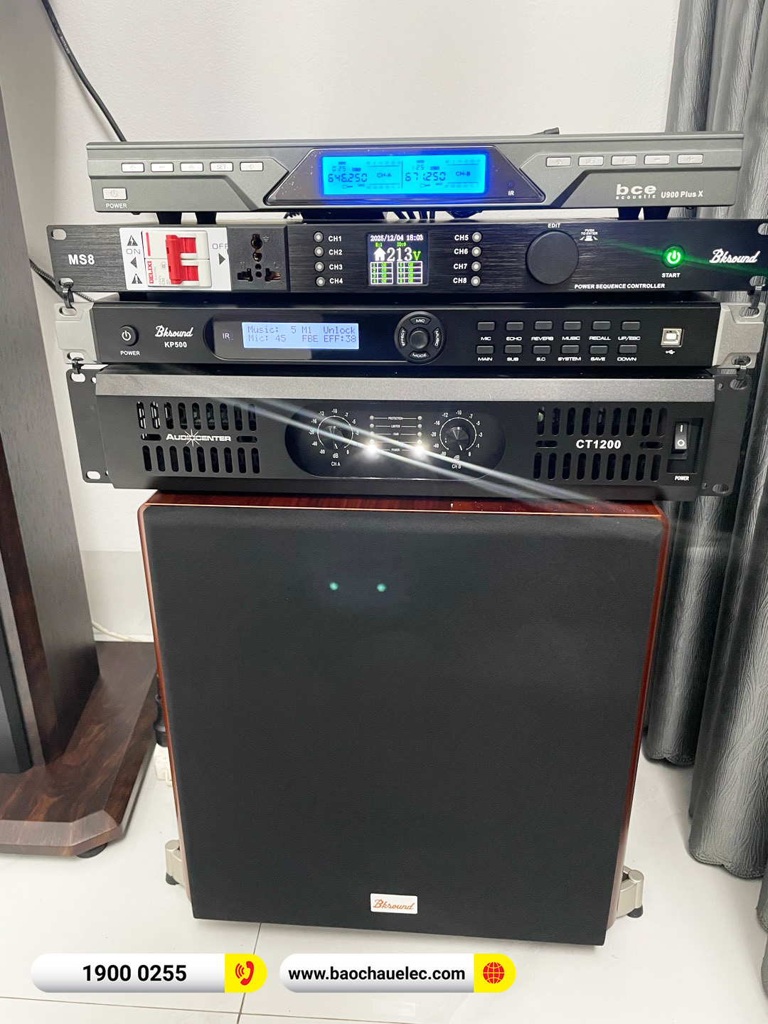 Lắp đặt dàn karaoke Domus hơn 37tr cho anh Hoàng tại Hà Nam