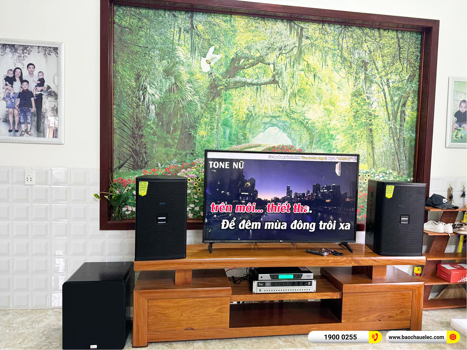 Lắp đặt dàn karaoke Domus hơn 29tr cho chị Phương tại Quảng Nam