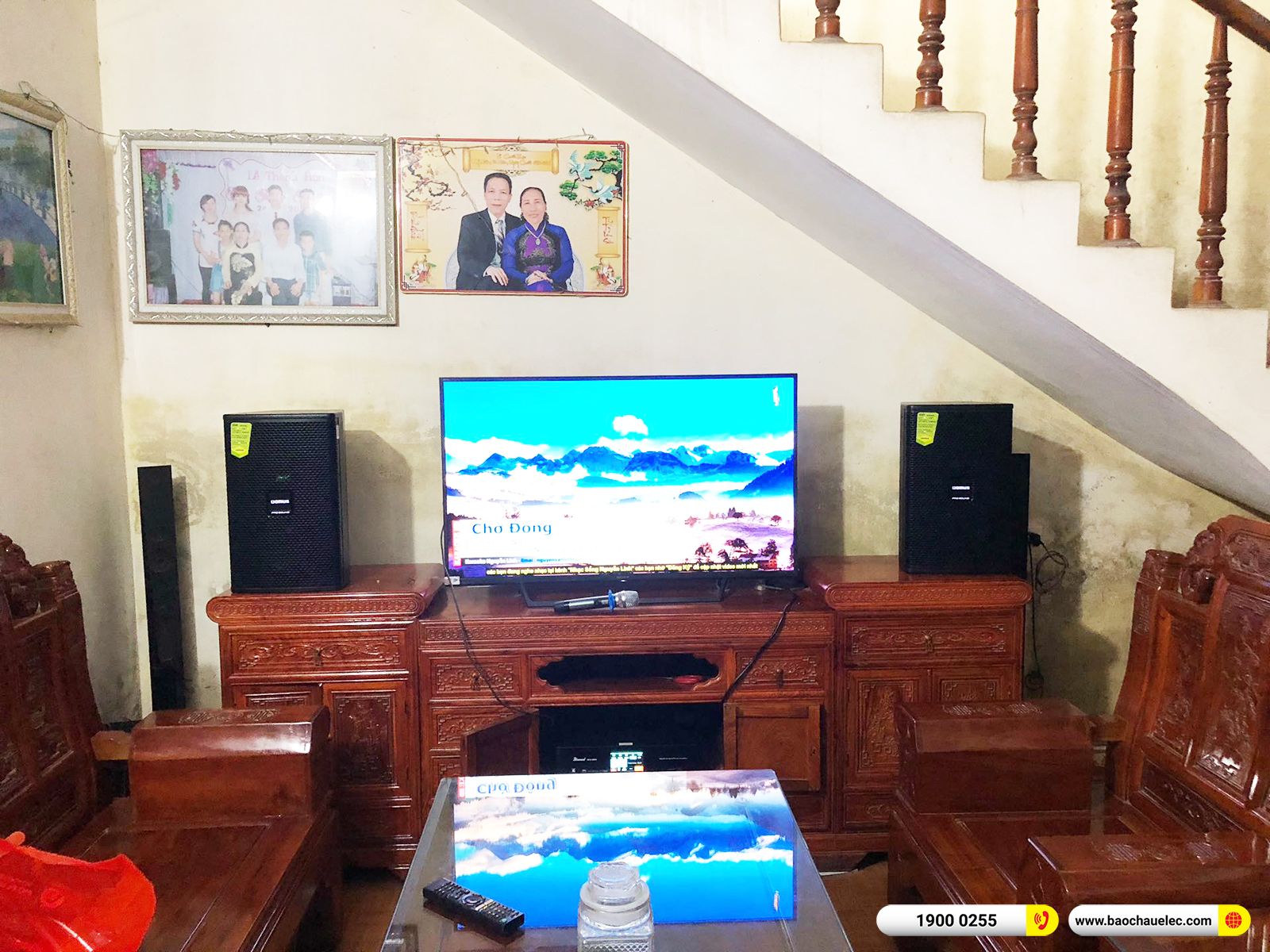 Lắp đặt dàn karaoke Domus hơn 19tr cho anh Sản tại Hà Nam