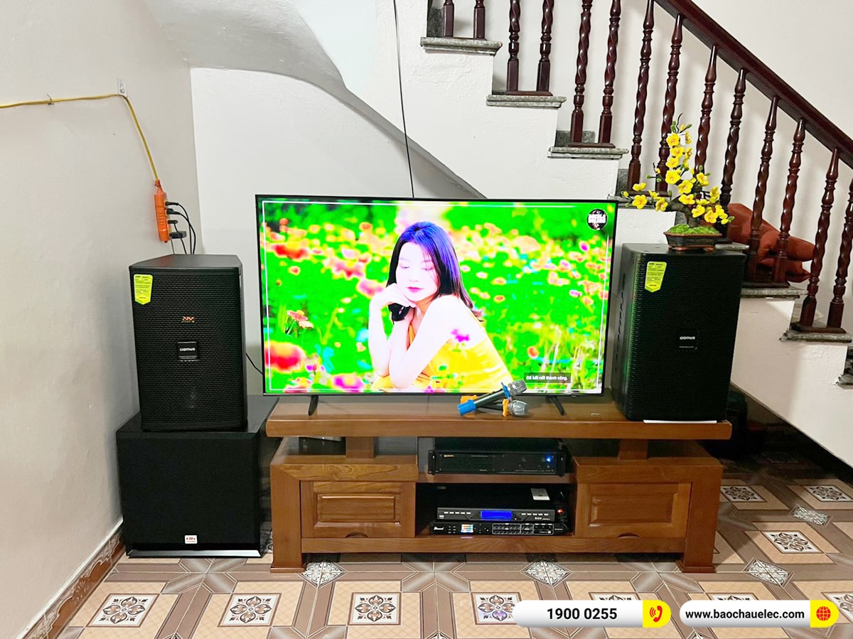 Lắp đặt dàn karaoke Domus hơn 33tr cho chị Thu tại Bắc Ninh (DP6120 Max, VM620A, DSP-9000 Plus, SW715, U900 Plus X) 