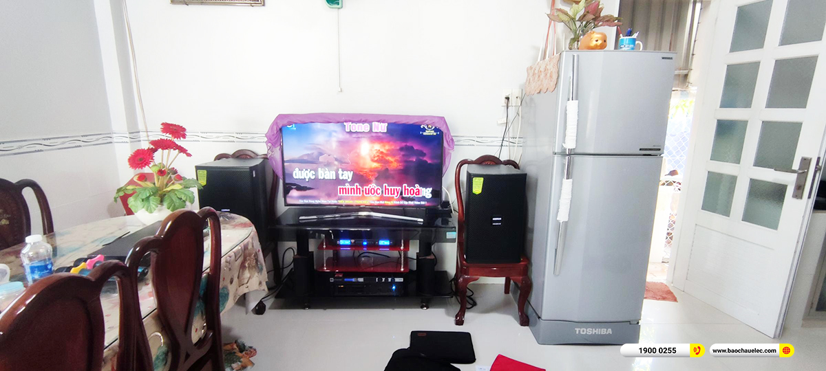 Lắp đặt dàn karaoke Domus hơn 28tr cho chú Bình ở Long An