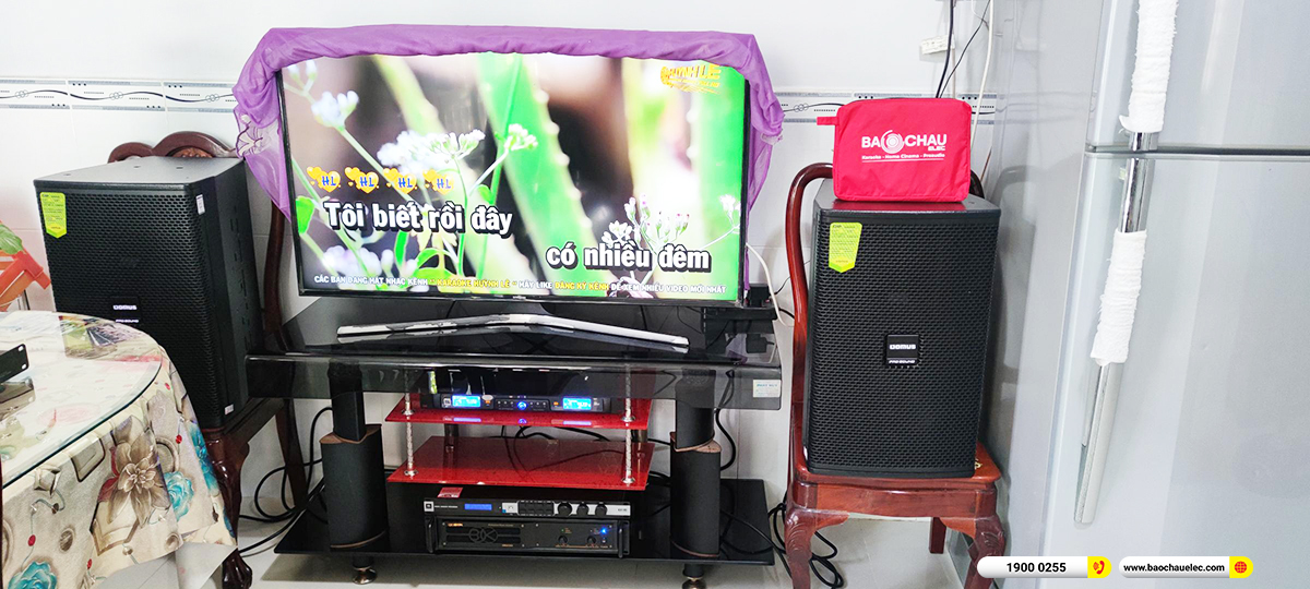 Lắp đặt dàn karaoke Domus hơn 28tr cho chú Bình ở Long An