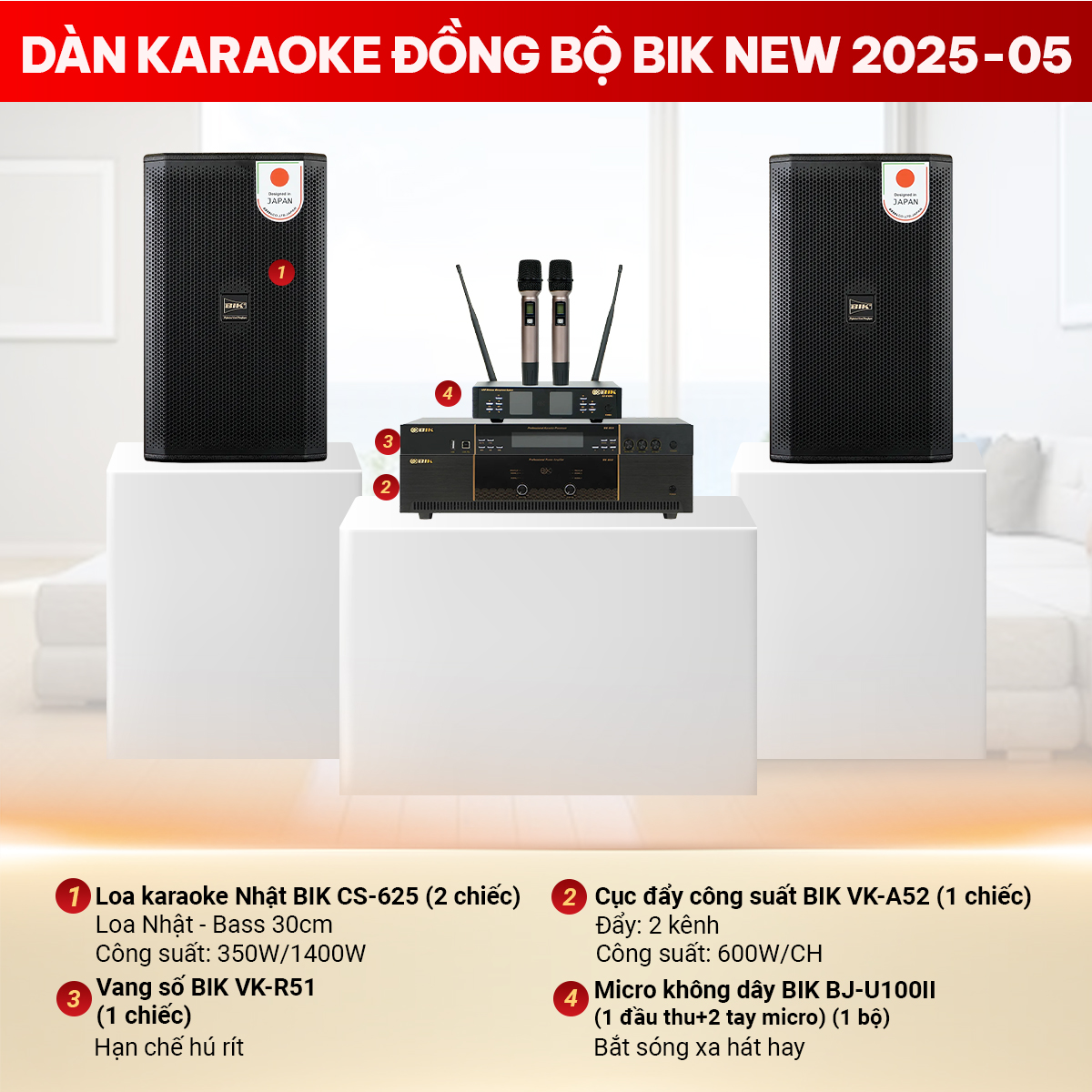 Dàn karaoke đồng bộ BIK New 2025-05