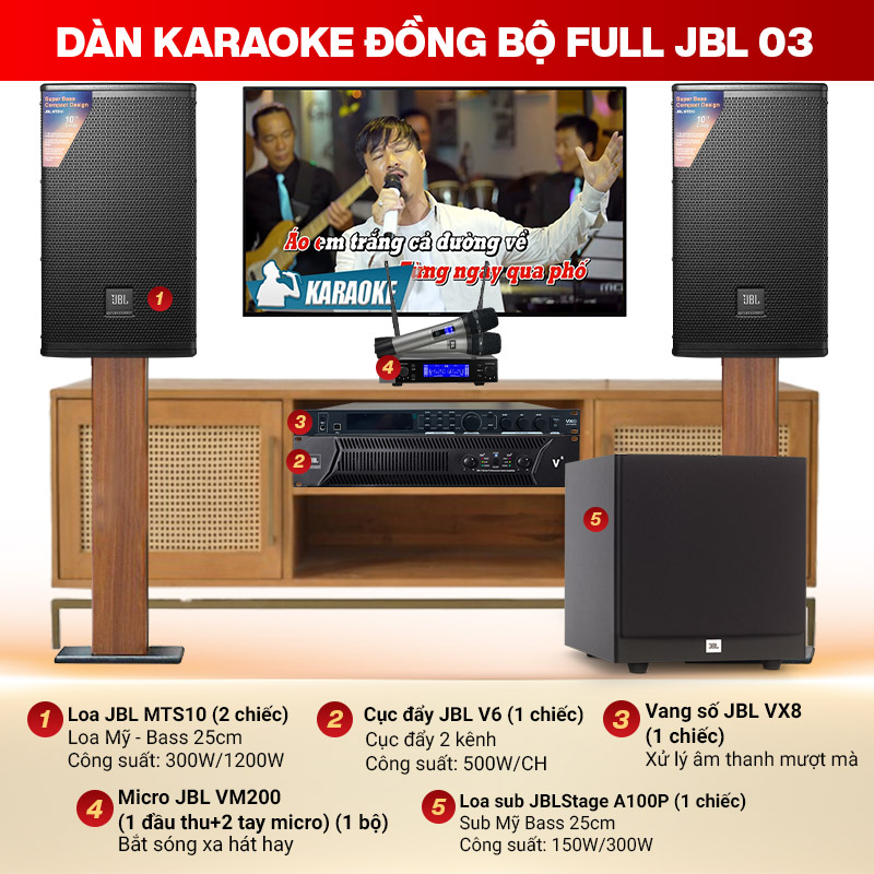Dàn Karaoke Đồng Bộ Full JBL 03