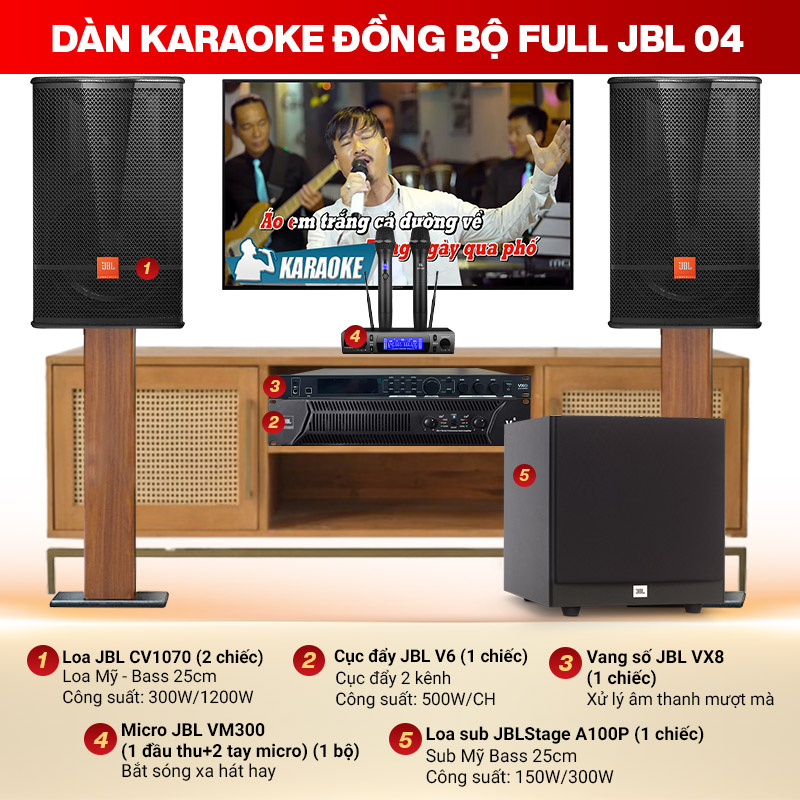 Dàn karaoke đồng bộ full JBL 04