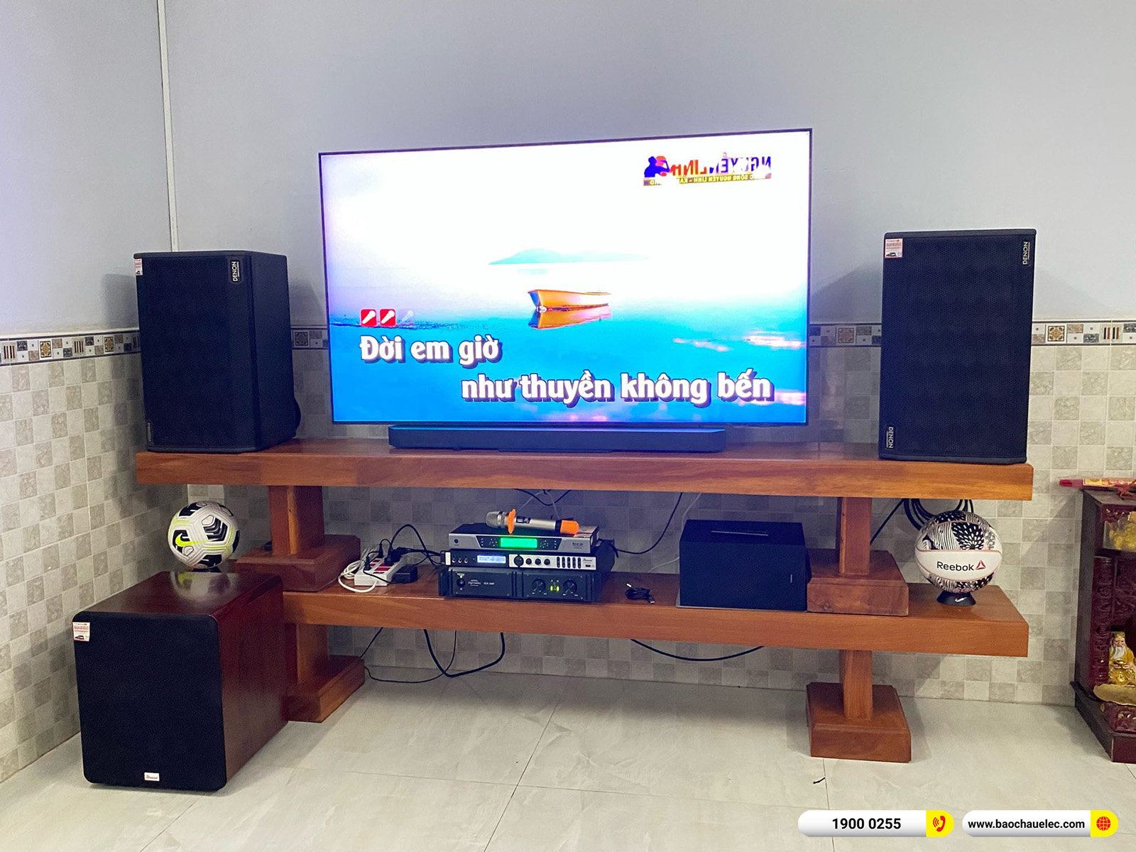 Lắp đặt dàn karaoke Denon gần 45tr cho anh Tài tại Vũng Tàu 