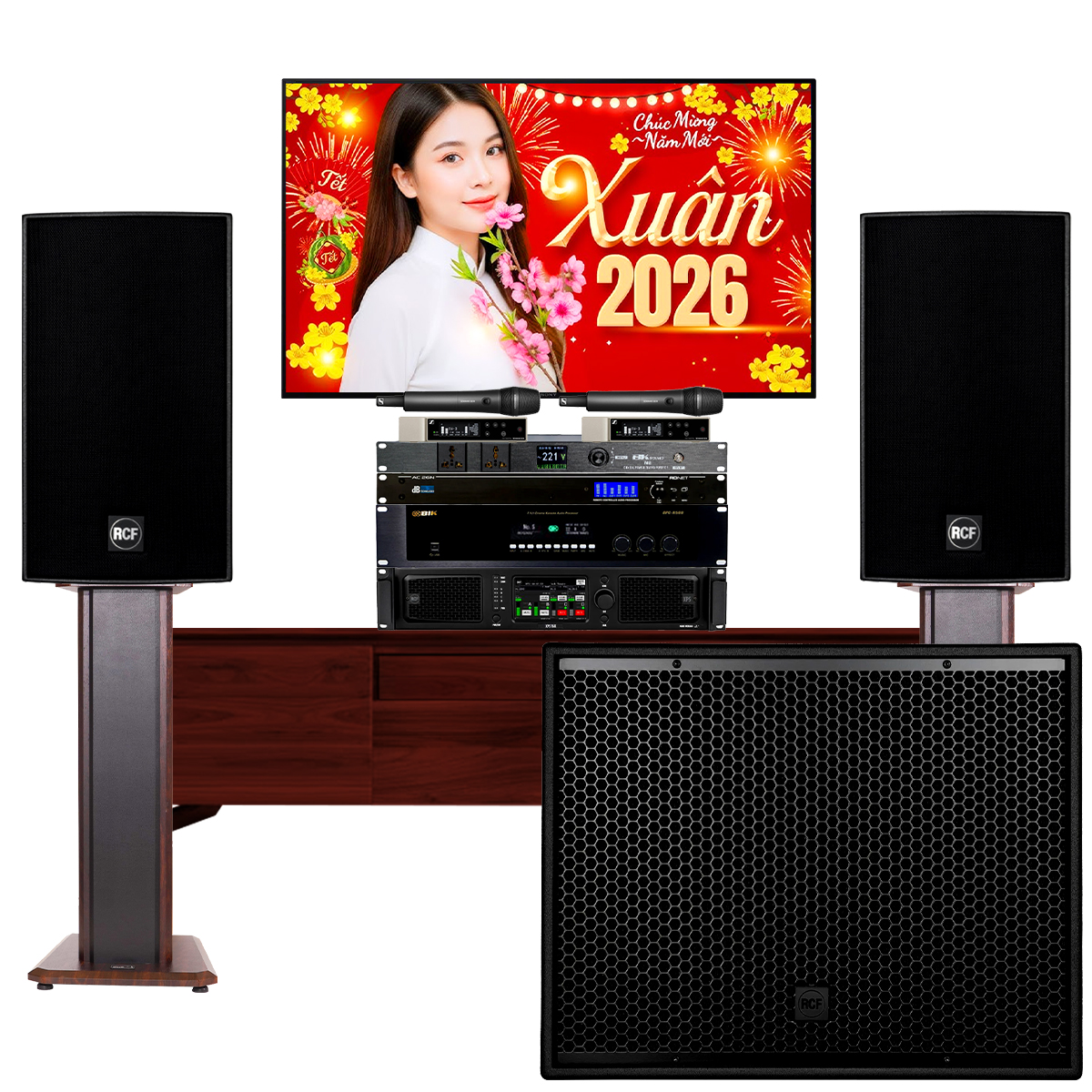 D&agrave;n karaoke gia đ&igrave;nh, biệt thự vip RCF 04