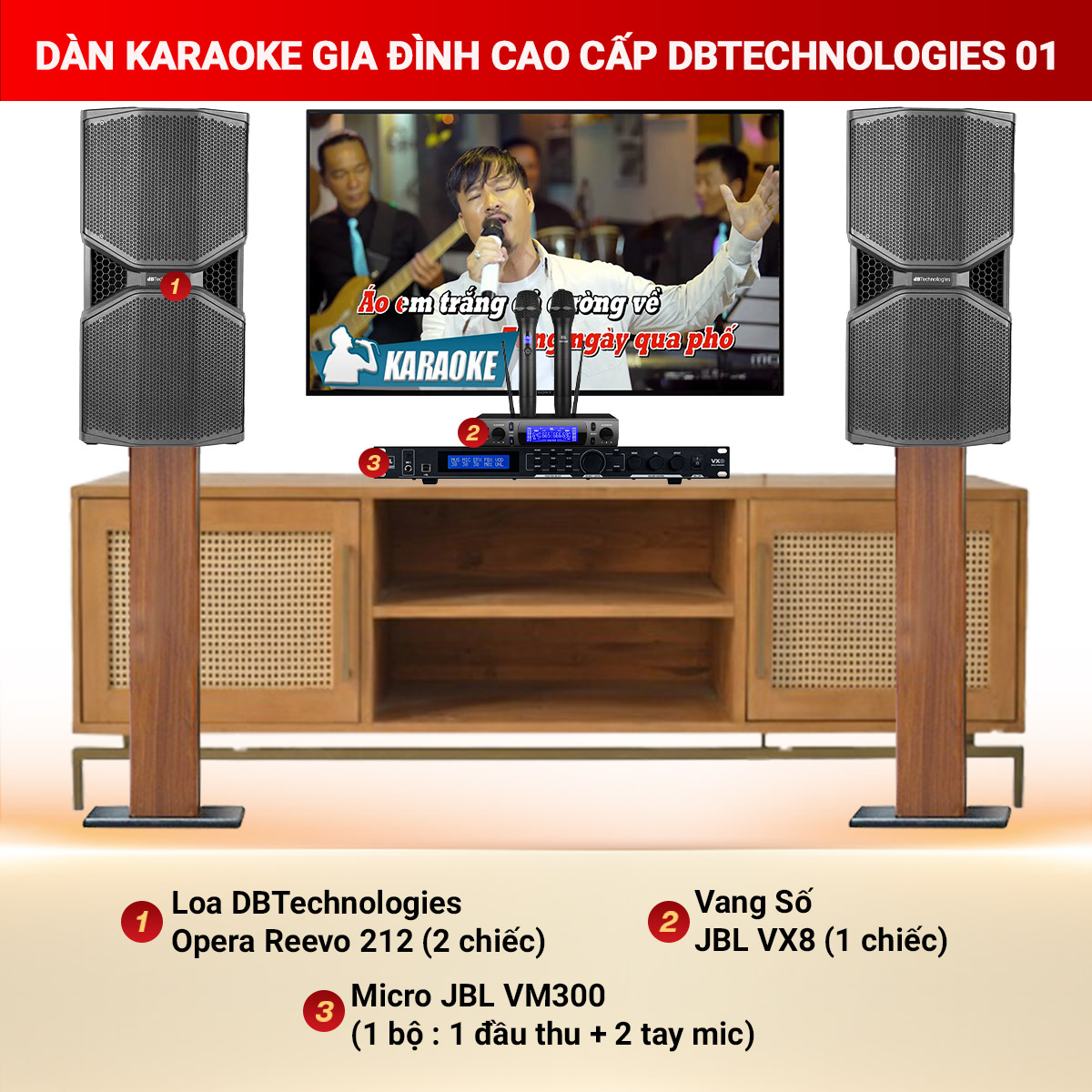 Dàn Karaoke Gia Đình Cao Cấp DBTechnologies 01
