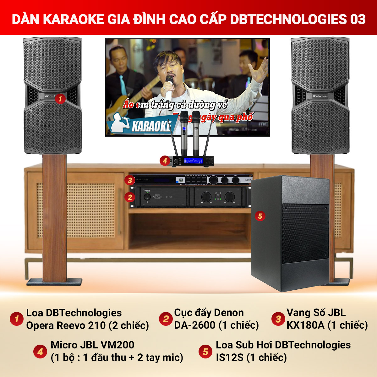 Dàn karaoke gia đình cao cấp dBTechnologies 03