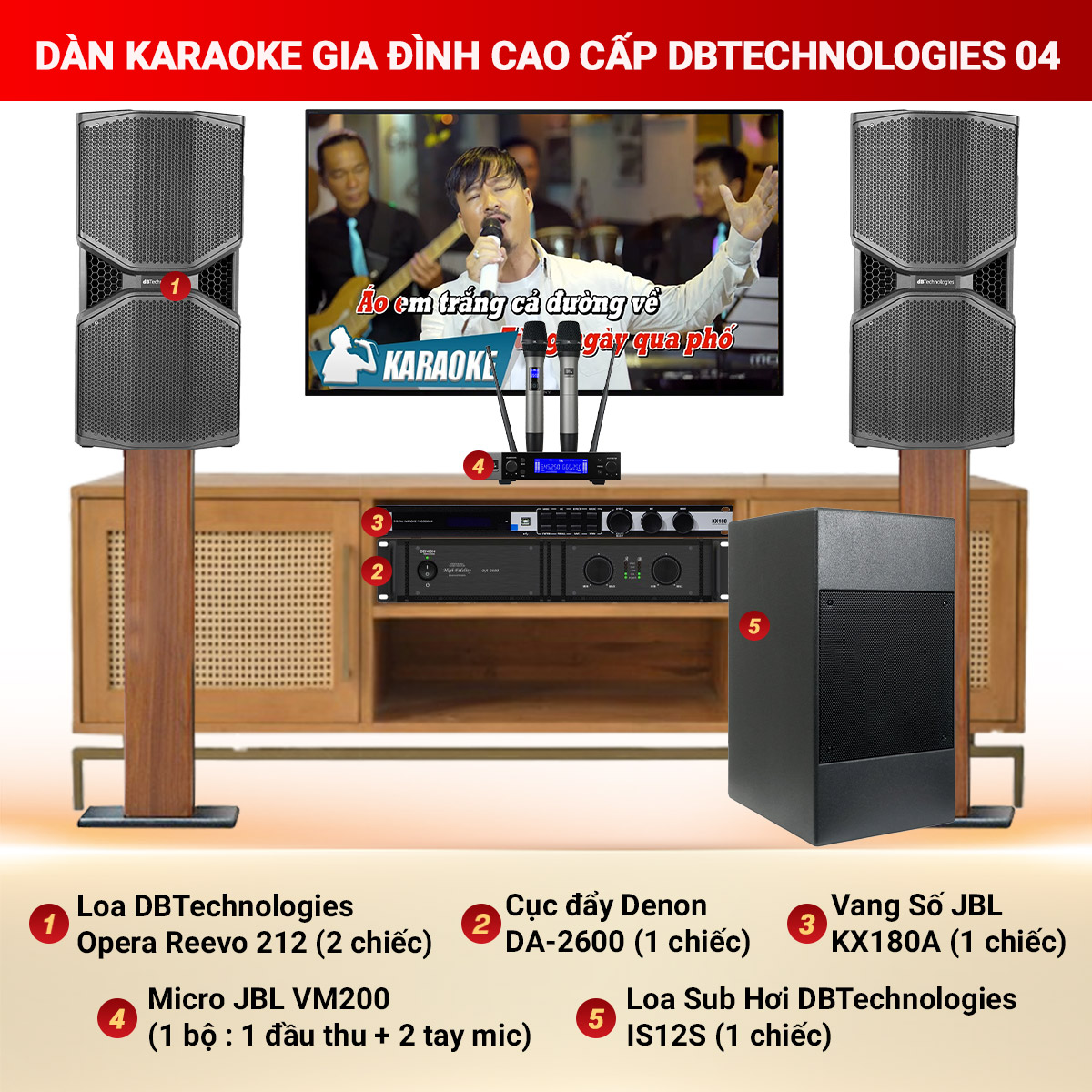 Dàn karaoke gia đình cao cấp dBTechnologies 04