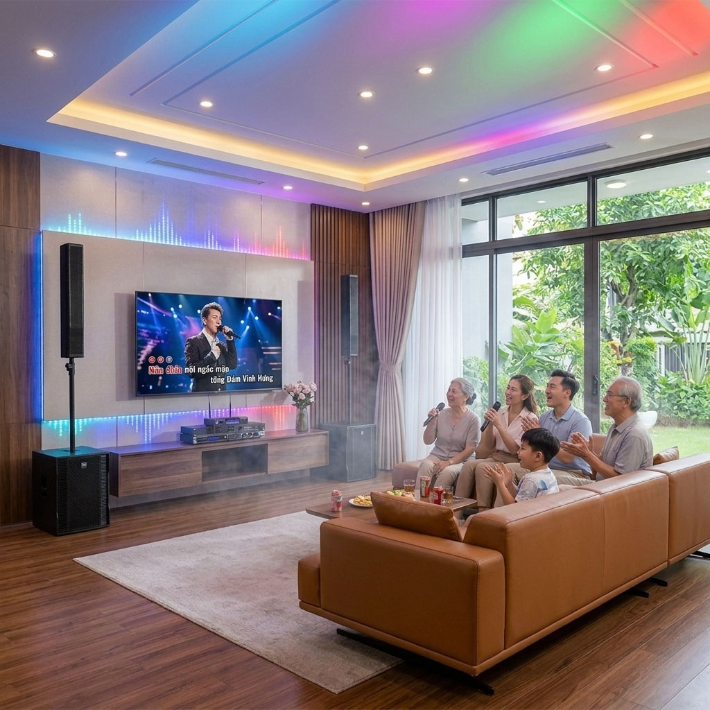 D&agrave;n karaoke gia đ&igrave;nh cao cấp RCF 11