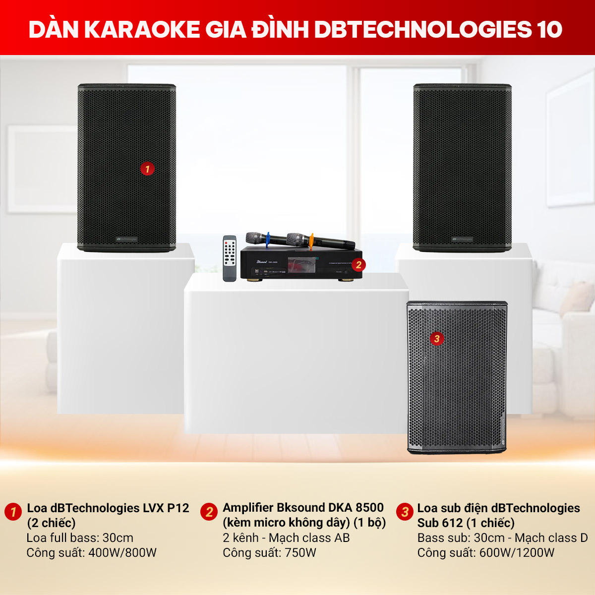 Dàn karaoke gia đình dBTechnologies 10