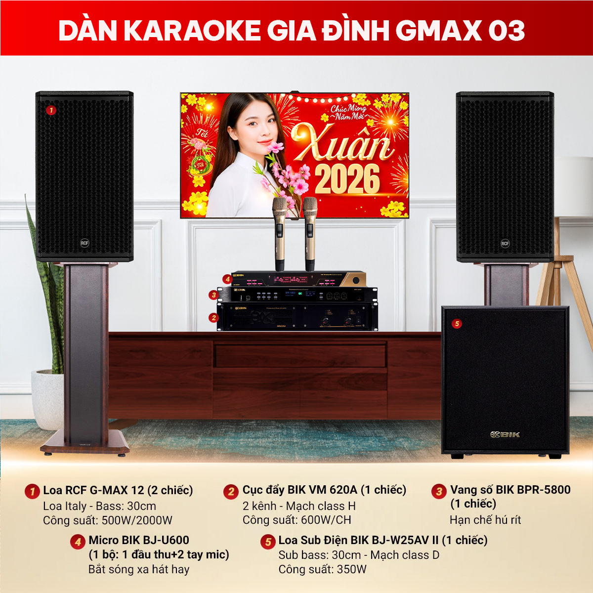 D&agrave;n karaoke gia đ&igrave;nh Gmax 03