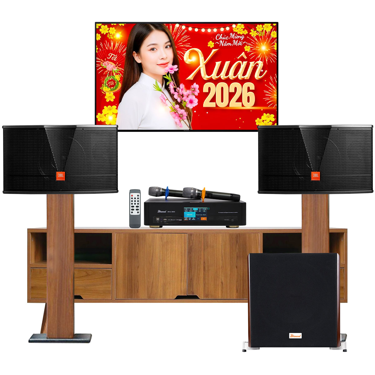 D&agrave;n karaoke gia đ&igrave;nh JBL 05