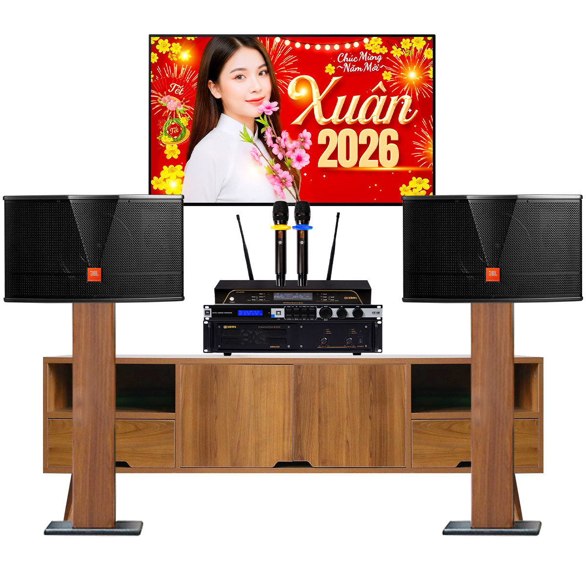 D&agrave;n karaoke gia đ&igrave;nh JBL 31