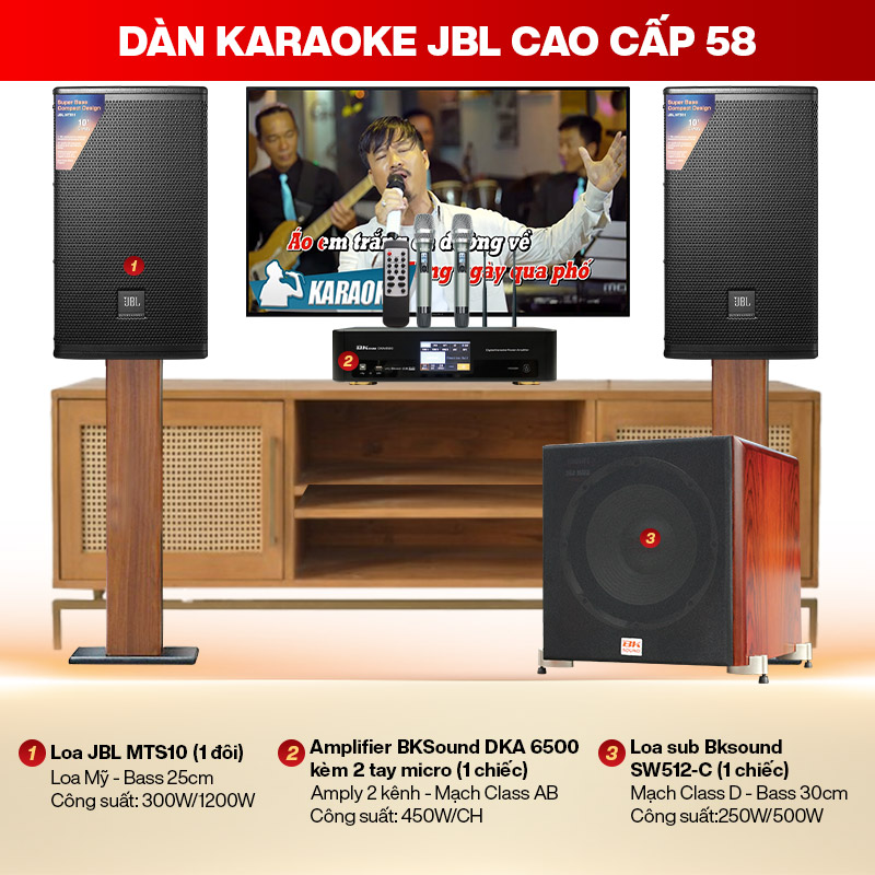 Dàn karaoke JBL cao cấp 58