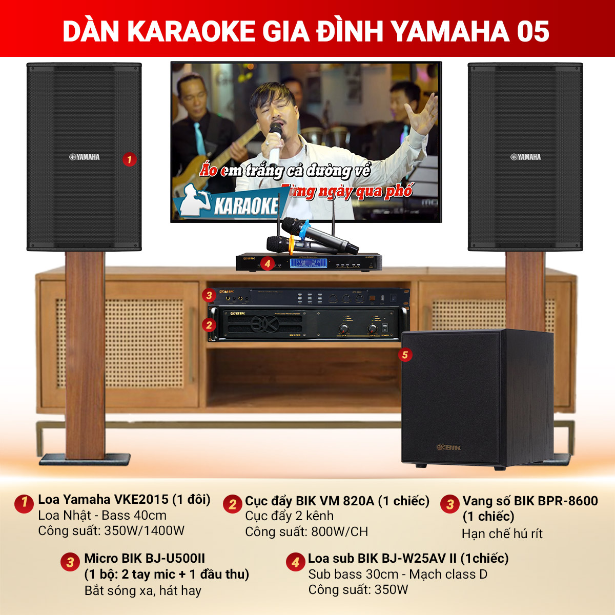 Dàn Karaoke Gia Đình Yamaha 05