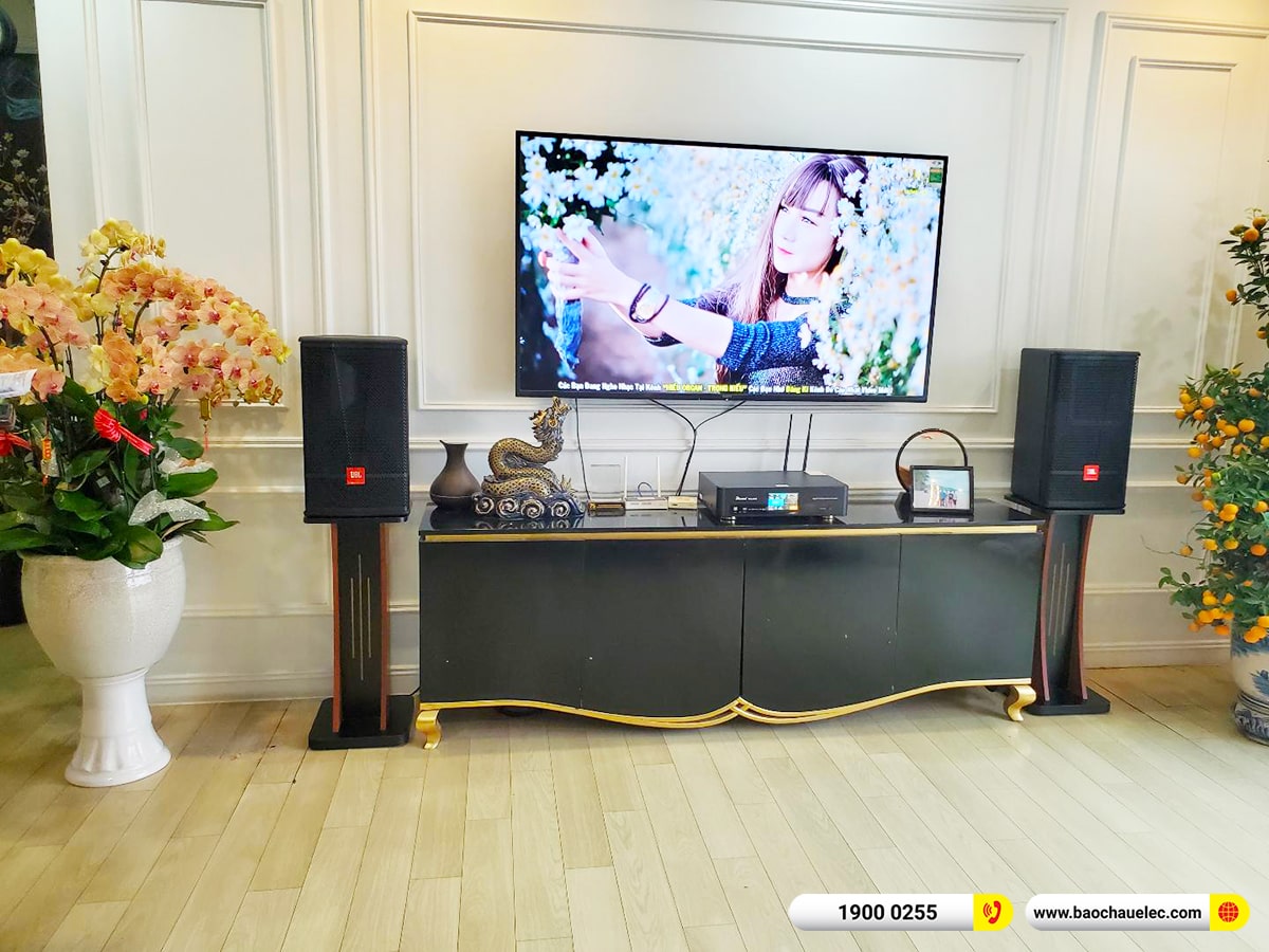 Lắp đặt dàn karaoke JBL hơn 33tr cho bác Bình tại Hà Nội (JBL CV1070, BKSound DKA 6500)