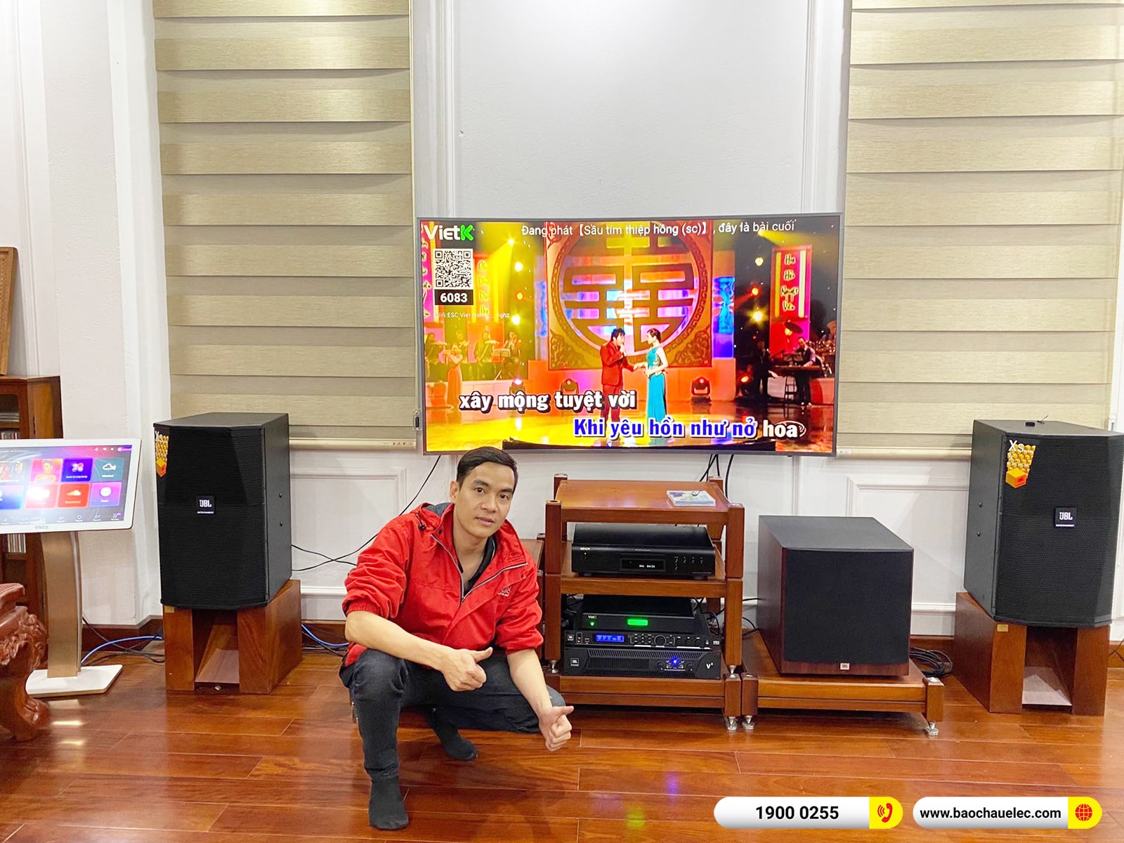 Lắp đặt dàn karaoke JBL gần 90tr cho anh Hiếu tại Hà Nội (JBL XS12, JBL V8, JBL VX8, A120P, DCD-600NE,…)