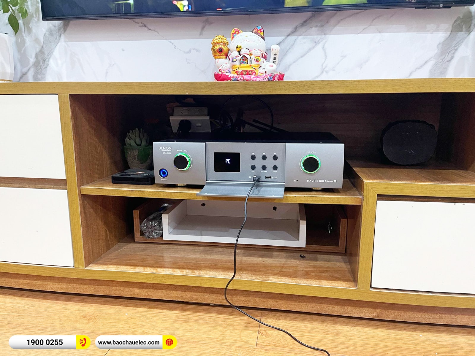 Lắp đặt dàn karaoke JBL hơn 25tr cho anh Kiên tại Hà Nội (JBL Pasion 10, Denon Pro DP-N1600) 