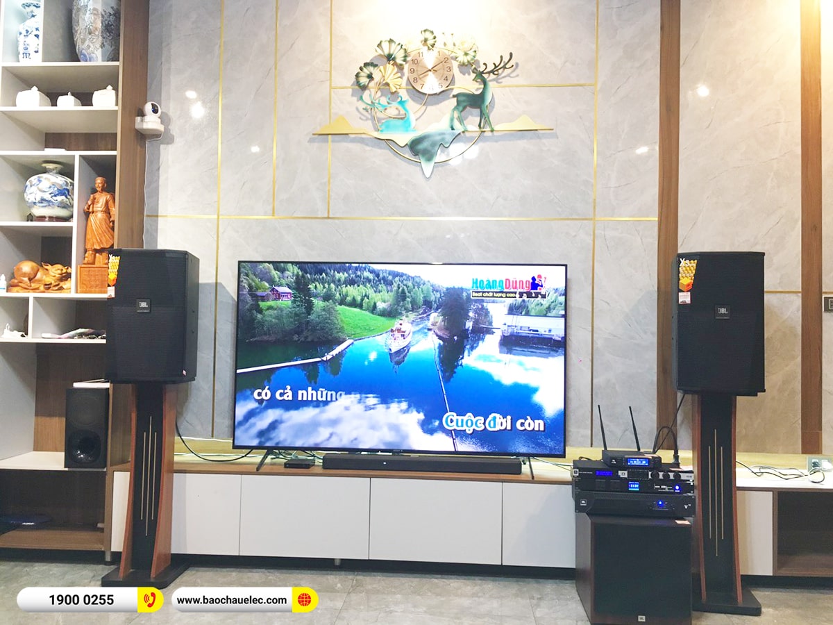 Lắp đặt dàn karaoke JBL gần 85tr cho anh Quang tại Bắc Ninh (JBL XS12, JBL V10, KX180A, A120P, VM300,…)