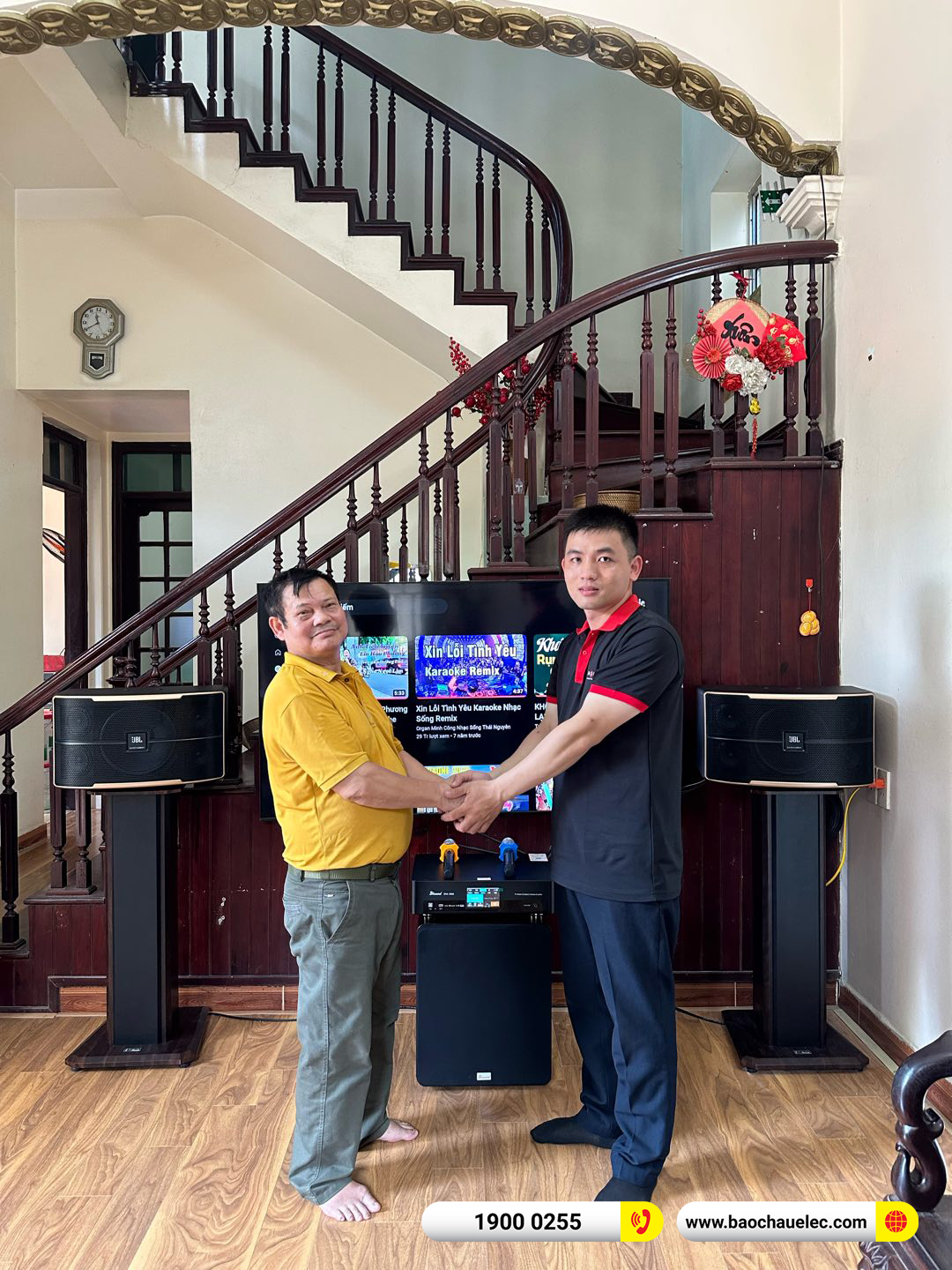 Lắp đặt dàn karaoke JBL hơn 30tr cho anh Sơn tại Hà Nội 