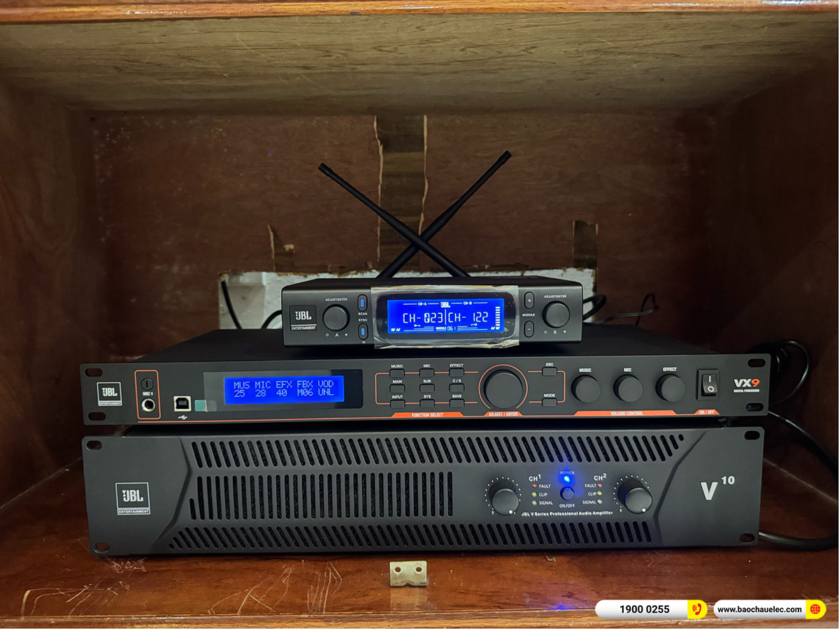 Lắp đặt d&agrave;n karaoke JBL hơn 90tr cho anh T&acirc;n ở H&agrave; Nam 