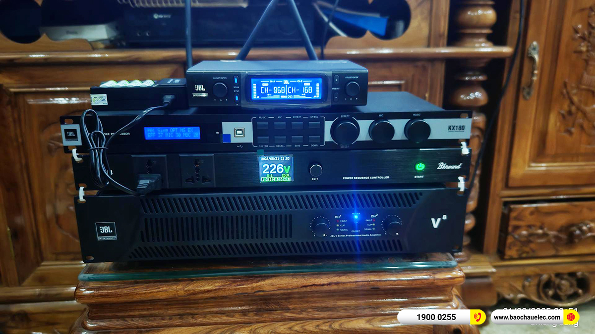Lắp đặt dàn karaoke JBL hơn 73tr cho anh Tha tại Sơn La