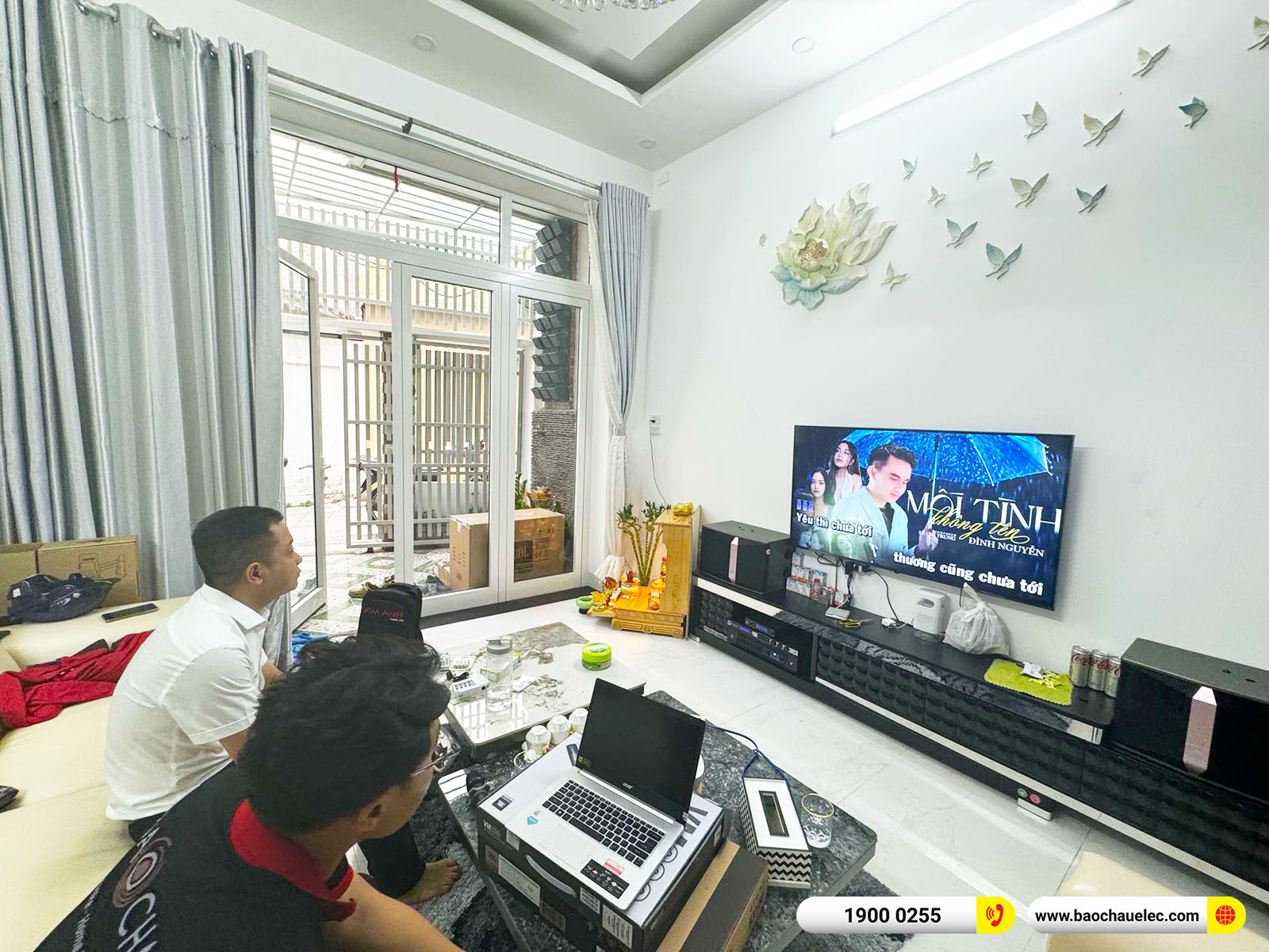 Lắp đặt dàn karaoke JBL hơn 43tr cho anh Thọ tại Đà Nẵng (JBL KI510, JBL V6, KX180A, JBL VM200)