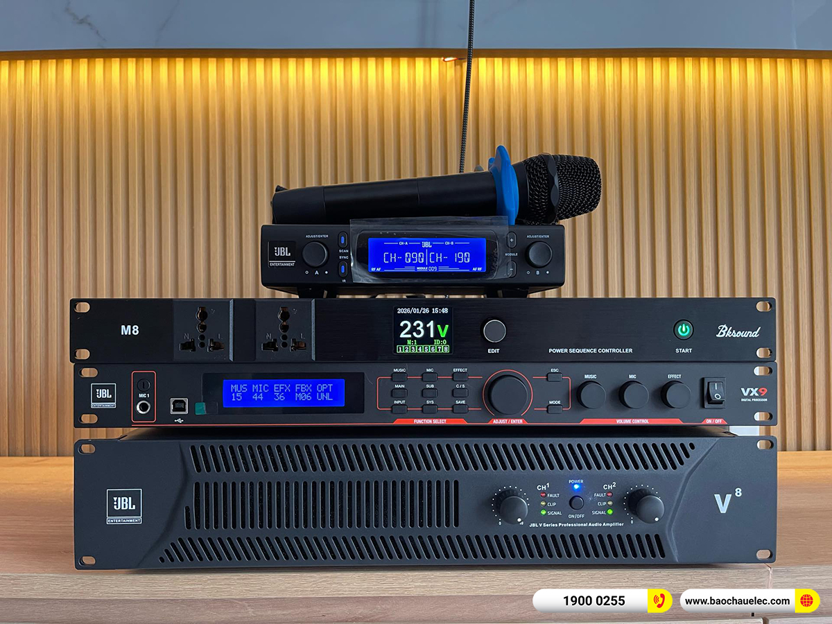 Lắp đặt d&agrave;n karaoke JBL hơn 70tr cho anh Vinh tại Vũng T&agrave;u 